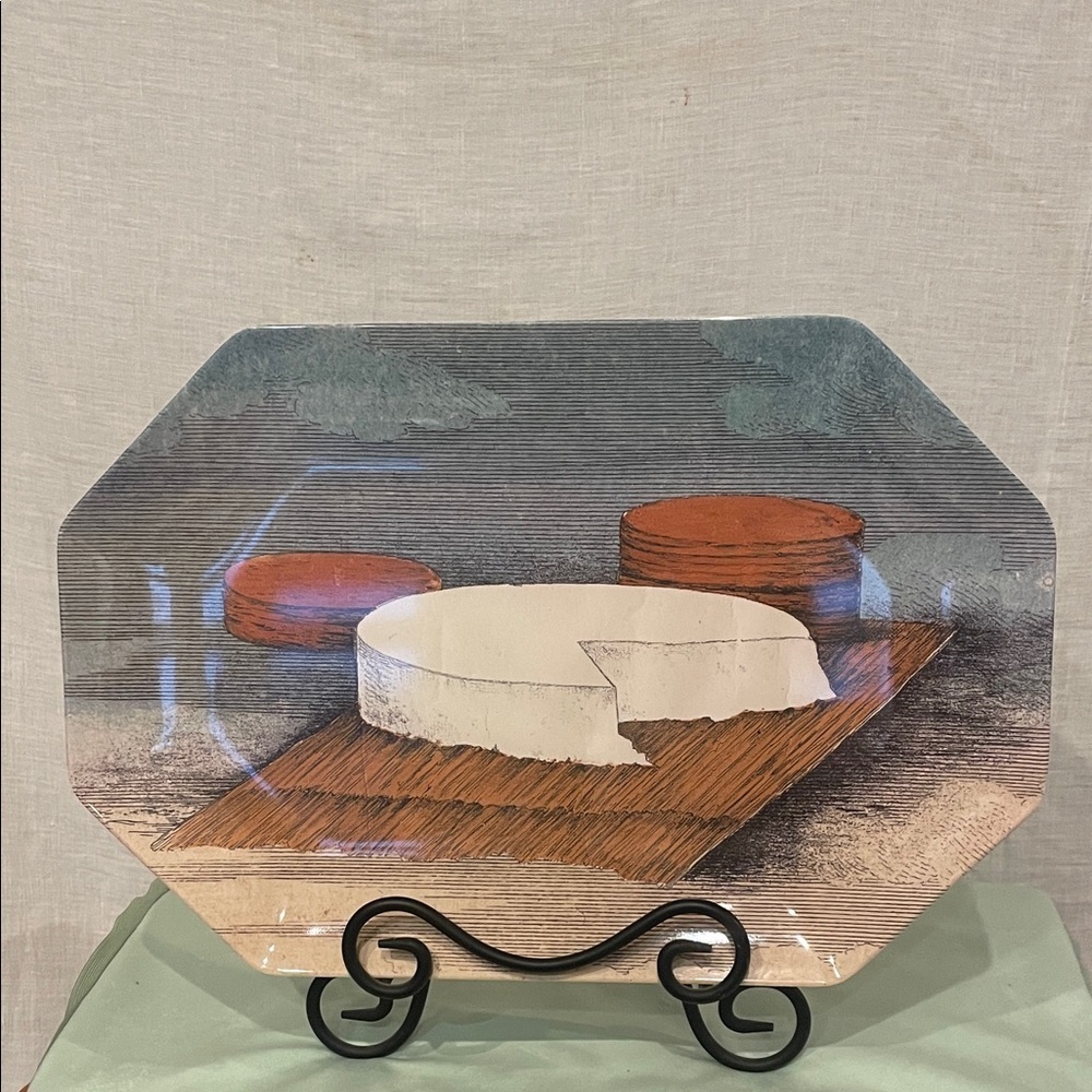 Decorative Cheese Platter -tray modern but mid century vibes